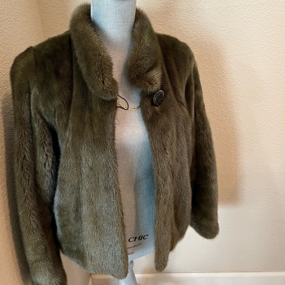SOLD! Full skin vintage custom mink coat.